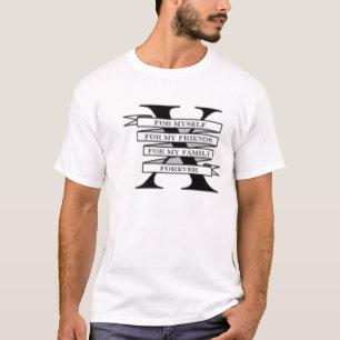 Straightedge för evigtutslagsplats t-shirt