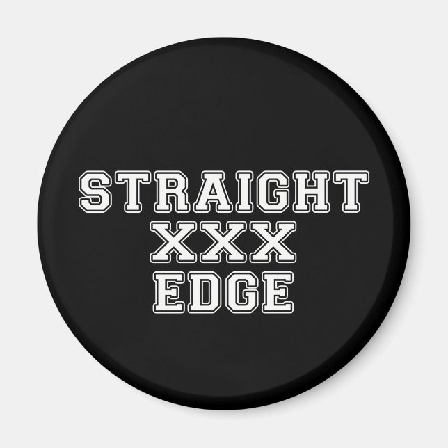 Straightedge Magnet (Framsidan)