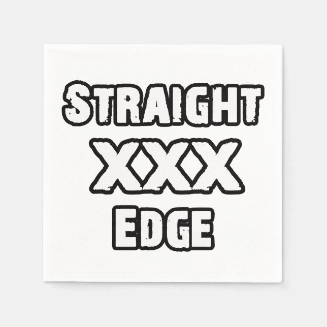 Straightedge Pappersservett (Framsidan)