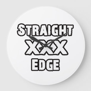 Straightedge Stor Klocka