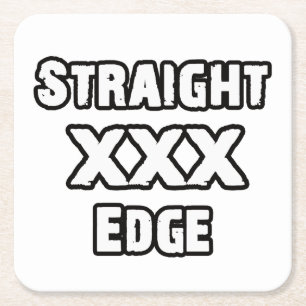Straightedge Underlägg Papper Kvadrat