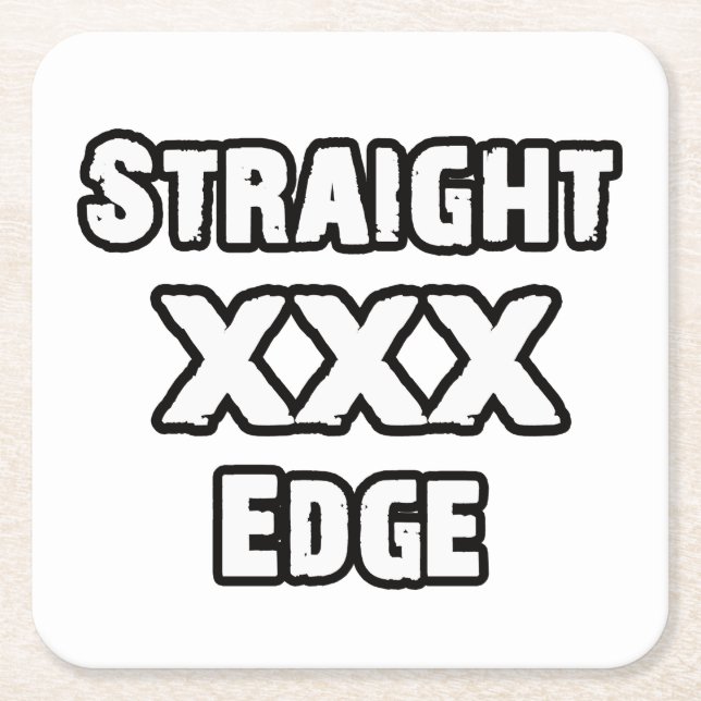 Straightedge Underlägg Papper Kvadrat (Framsidan)