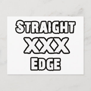 Straightedge Vykort