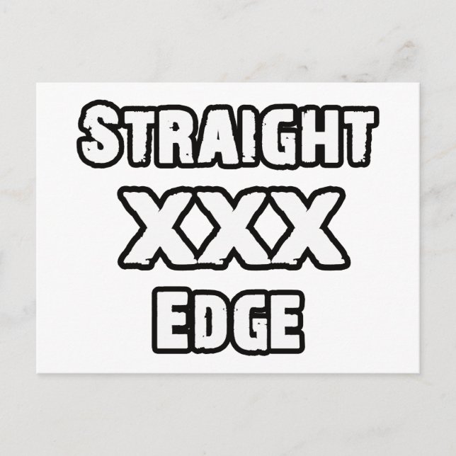 Straightedge Vykort (Framsida)