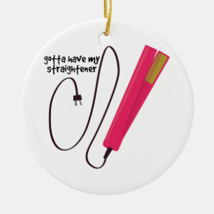 Straightener Julgransprydnad Keramik