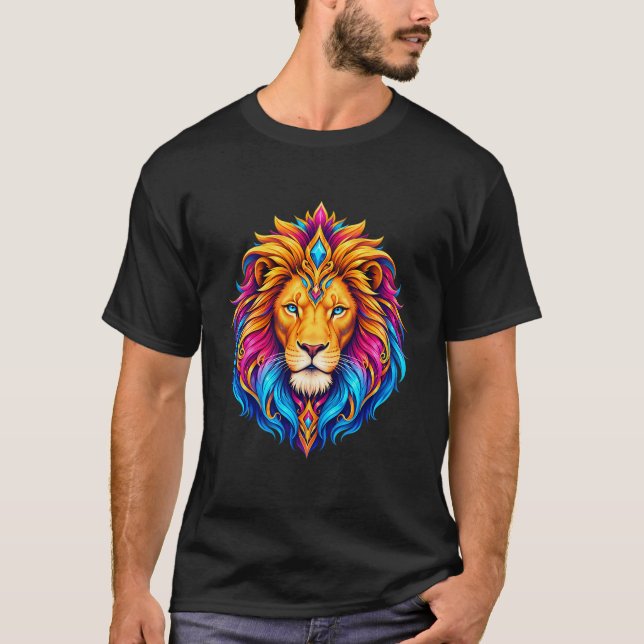 Strålande ädelstenslejon t shirt (Framsida)