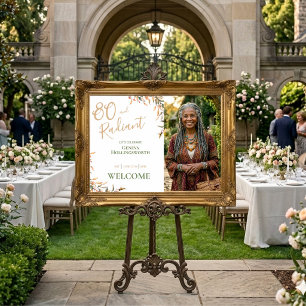 Strålande Åttio Champagne Salvia Vattenfärg Födels Poster