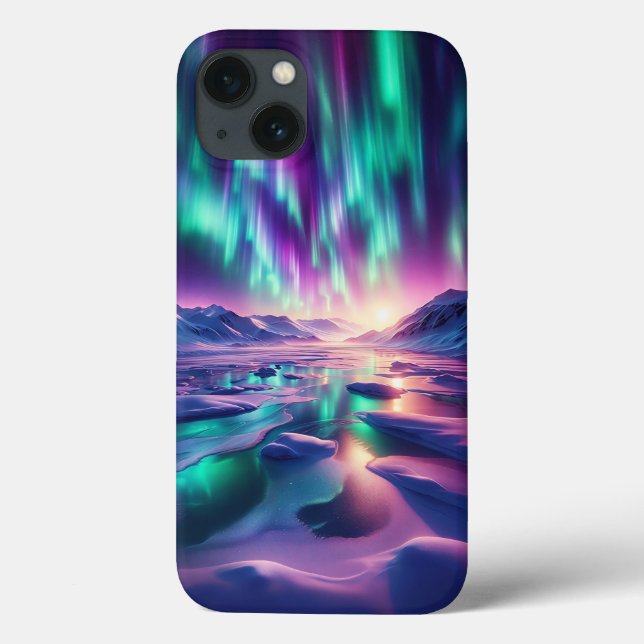 Strålande Aurora Borealis Telefonfodral - Vibrant  (Baksida)
