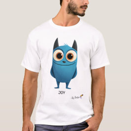 Strålande blå karaktär | Rollig glädjefull design T Shirt