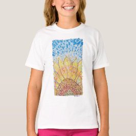 Strålande blommande solros t shirt