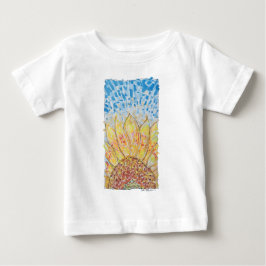 Strålande blommande solros t shirt
