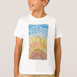 Strålande blommande solros t shirt