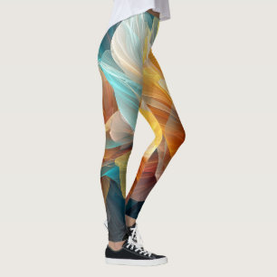 Strålande blomning av eteriska kronblad i ljus leggings