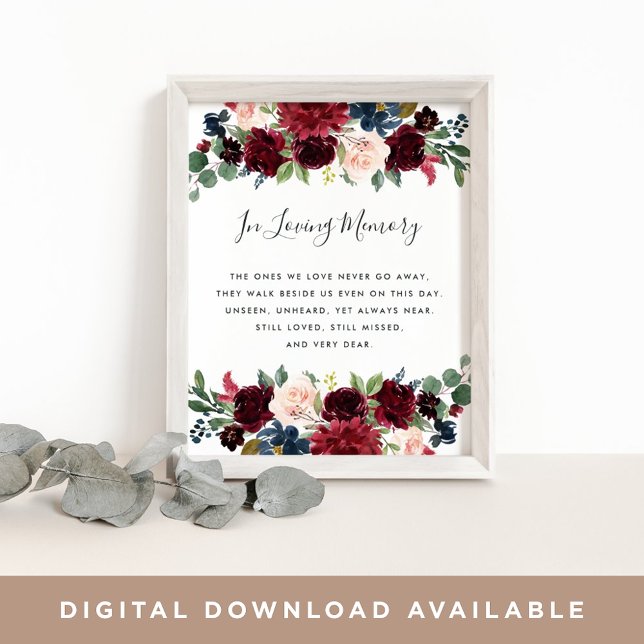 Strålande blomning bröllopsminnestavla poster (Skapare uppladdad)