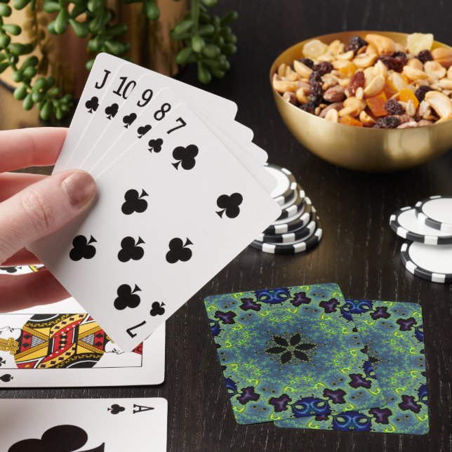 Strålande Fraktal Symfoni Casinokort (På plats)