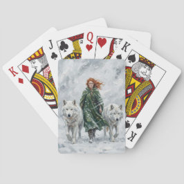 Strålande fredsduva lykta Imbolc snödroppar konst Casinokort