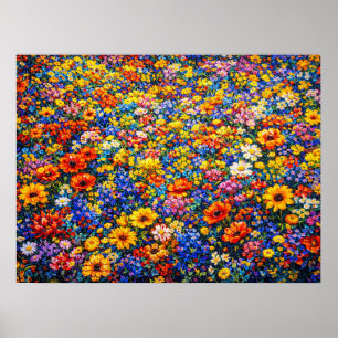 Strålande Horisont: Den Oändliga Vildblomsfloden Poster
