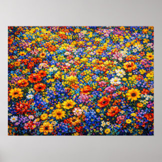 Strålande Horisont: Den Oändliga Vildblomsfloden Poster