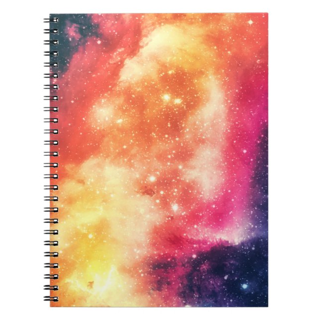 Strålande Kosmisk Nebulosa Anteckningsbok (Framsidan)