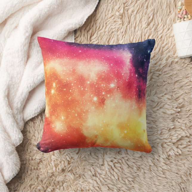 Strålande Kosmisk Nebulosa Kudde (Filt)