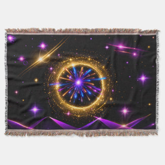 Strålande Kosmisk Portal Kastfilt Filt