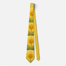 Strålande kronblad serie – Smörblomma Slips