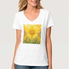 Strålande kronblad serie – Smörblomma T Shirt