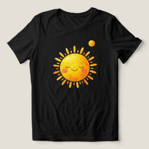 Strålande Leende Sol – Glädjefull Kvinnlig T-Shirt