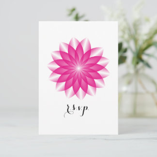 Strålande Lotus RSVP OSA Kort