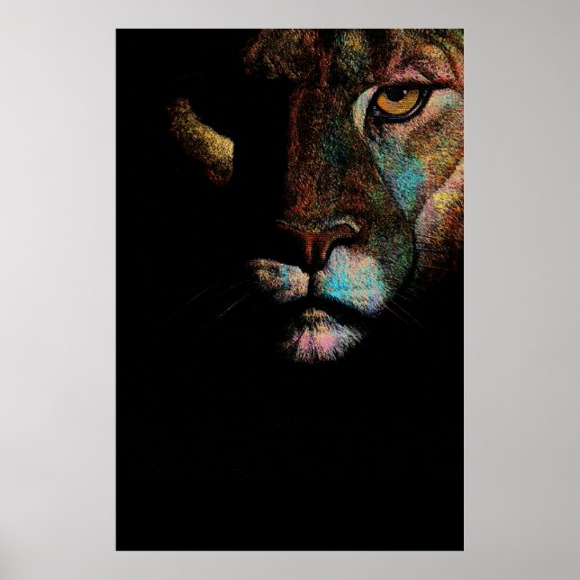 Strålande mörker - Räddande elegans Lejoninna Poster (Framsidan)