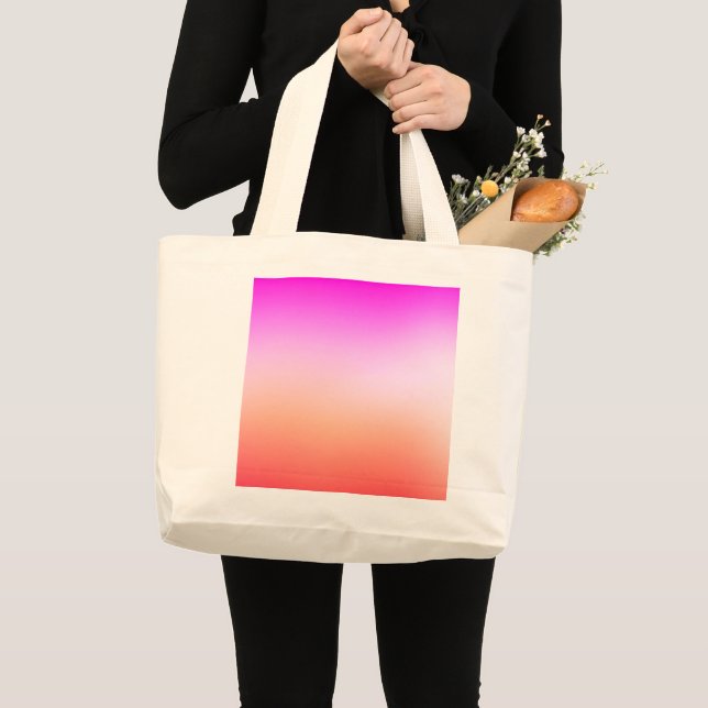 Strålande Pastell Solnedgångsgradient Jumbo Tygkasse (Framsida (produkt))