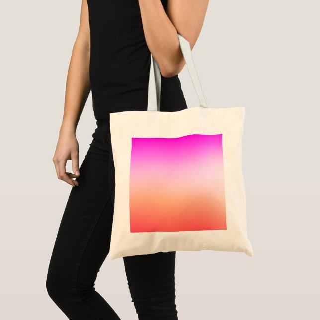 Strålande Pastell Solnedgångsgradient Tygkasse (Framsida (produkt))
