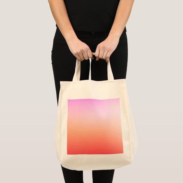 Strålande Pastell Solnedgångsgradient Tygkasse (Framsida (produkt))
