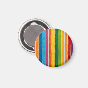 Strålande regnbågsränder magnet