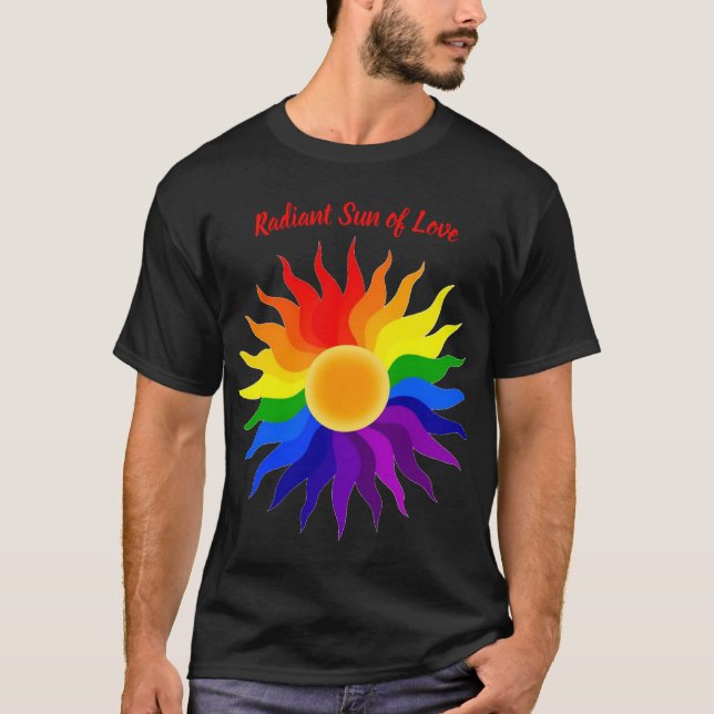 Strålande sol – Pride-konst T Shirt (Framsida)