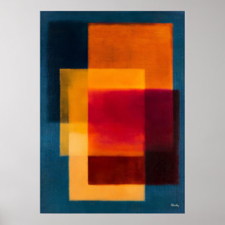 Strålande Tröskel, Celestiala Färgfält Abstrakt Poster