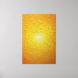 Strålande vit och orange soluppgång texturerad canvastryck