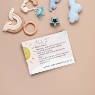 Strålar av solsken moln flicka böcker för bebis sm tilläggskort