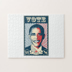 STRÅLAR OBAMA RÖSTAR - .PNG PUSSEL