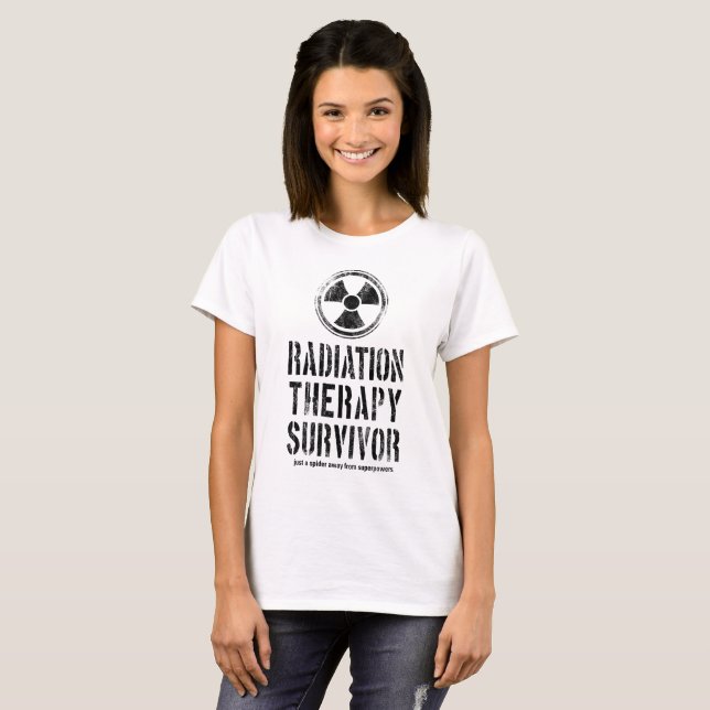 Strålbehandling Survivor Tee Shirt (Hel framsida)