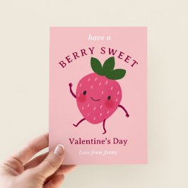 Strålbergsklassrummet Valentine Note Card Inbjudningar