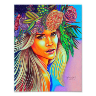 Stråle av ljust fototryck