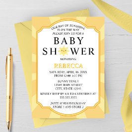 Stråle av solsken Baby Shower Inbjudan