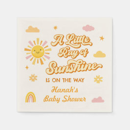 Stråle av solsken Baby Shower Pappersservett