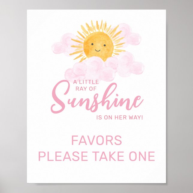 Stråle Av Solsken Förmånsskylt Poster (Framsidan)