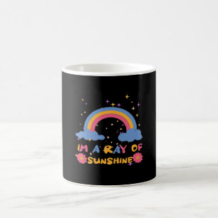 Stråle av solsken kaffemugg