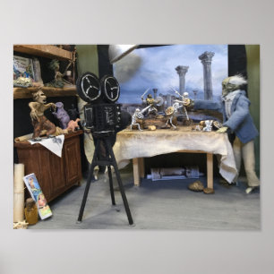 Stråle Harryhausen i studioaffisch Poster