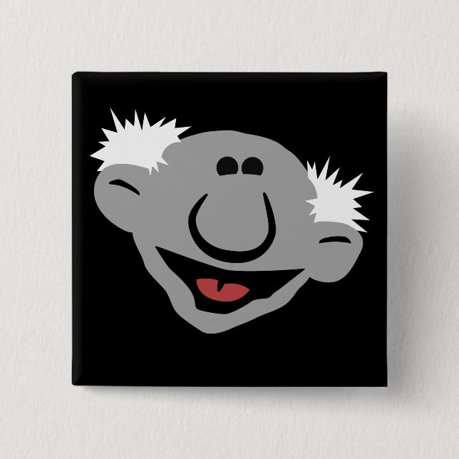 Strålen granskar kvadrerar strålemblem knapp (Framsida)