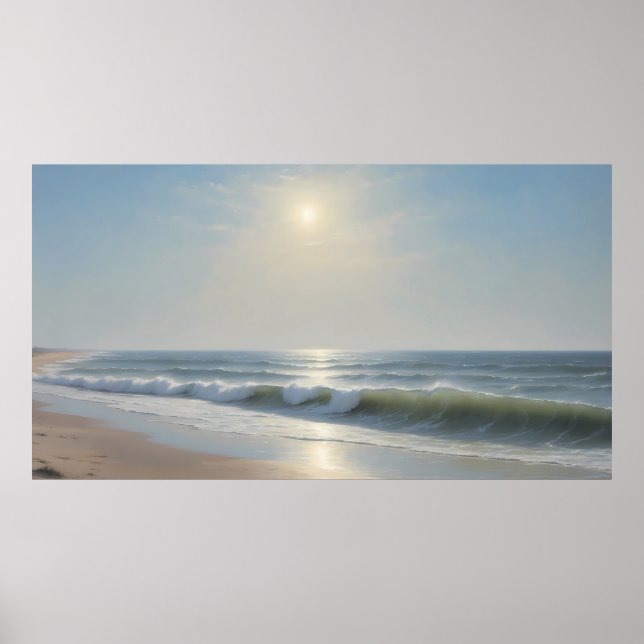 Stralende Zomer aan Zee Poster (Framsidan)