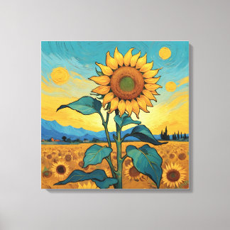 Stralende Zonnebloem - Dutch Master Serie ZA01 Canvastryck
